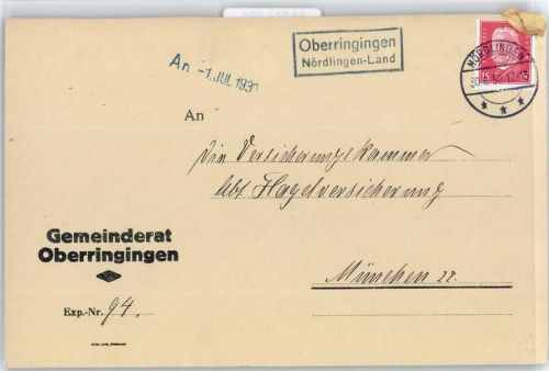Oberringingen Landpoststempel