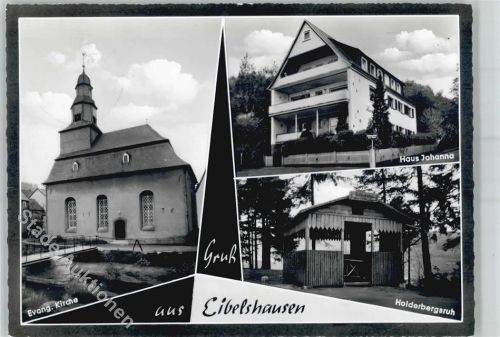 Eibelshausen ev. Kirche Holderbergsruh Pension Haus Johanna