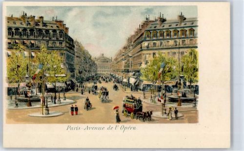 Paris Paris Avenue de l Opera Kutsche