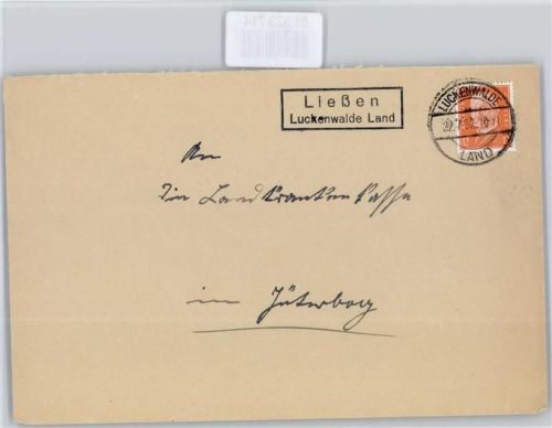 Luckenwalde Landpoststempel Liessen