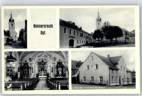 Konnersreuth Kirche Marktplatz Haus der Therese Neumann