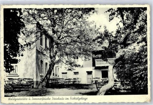 Thiersheim Gasthaus Waldgaststätte Steinhaus Terrasse