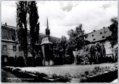 Eberbach Kreuzgang mit Schwedenturm