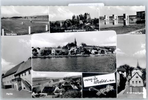 Wipfeld Sportplatz Schloss Klingenberg Staustufe Maintal