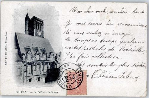 Orleans 1904 Le Beffroi et le Musee
