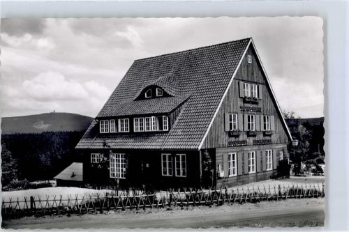 Torfhaus Blick zum Brocken Hotel Brockenblick