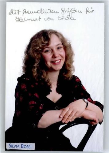 Originalunterschrift Bose, Silvia AKU1