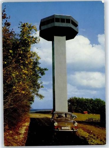 Zimmerau Aussichtsturm am Büchelberg Auto Bayernturm AKU1