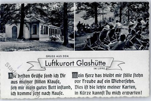 Glashütte Brunnenhäuschen Kurkonzert