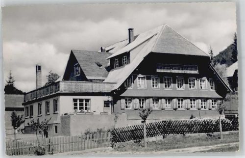 Menzenschwand Jugendherberge Schwarzwaldhaus Notopfer