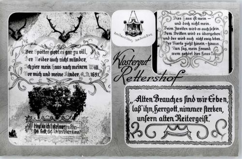 Rettershof Klostergut Rettershof Gasthaus zum fröhlichen Landmann Reitschule und Sprachschule