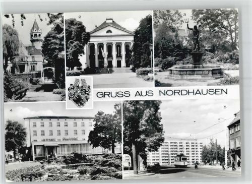 Nordhausen Straßenbahn Hotel Handelshof am Albert-Kuntz-Platz
