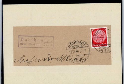 Neustadt Landpoststempel Dahlhausen
