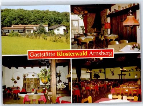 Arnsburg Gasthaus Klosterwald Innenansicht