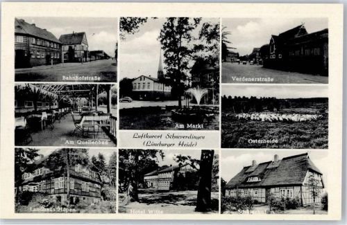 Schneverdingen Bahnhofstraße Verdenerstraße Am Markt Osterheide Schäferhof Hotel Witte Landhaus Höpen Am Quellenbad