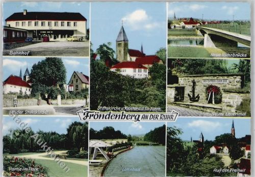 Fröndenberg Schwimmbad Kriegerdenkmal Bahnhof