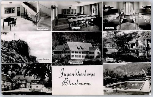 Blaubeuren Klosterhof Schwimmbad Jugendherberge Kriegerdenkmal