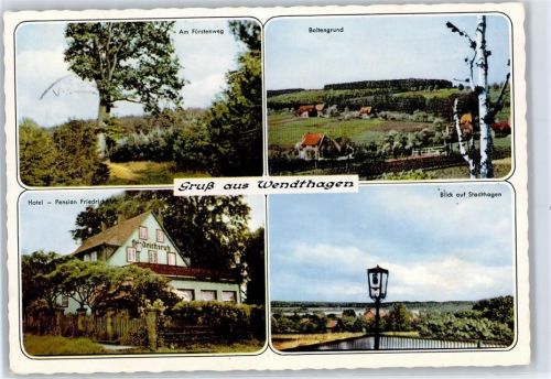 Wendthagen Hotel Pension Friedrichsruh Boltengrund Am Fürstenweg Blick auf Stadthagen