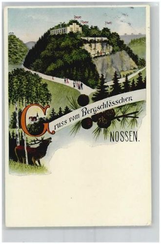 01683 O8255 Nossen Künstlerkarte Bergschlösschen