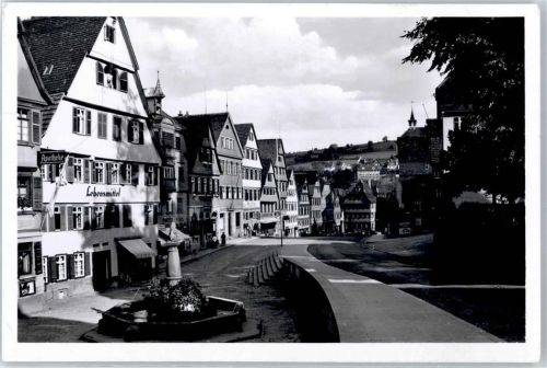 Calw Marktplatz Brunnen Apotheke Geschäft