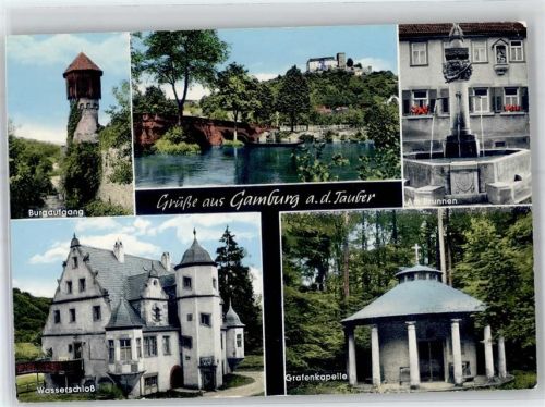 Gamburg Schloss Grafenkapelle Brunnen