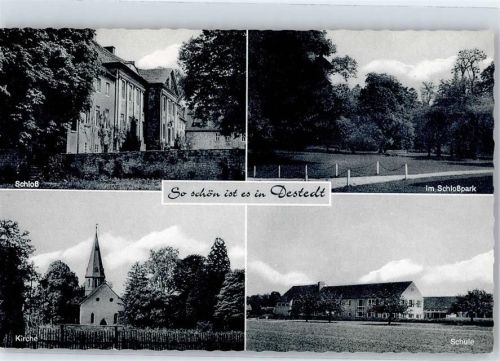 Destedt Schloss Schlosspark Kirche Schule