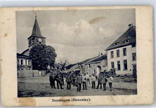 Donnelay 1916 Kirche Militär Feldpost WK I