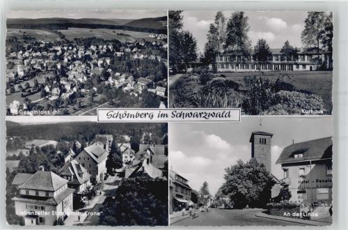 Schömberg Kirche An der Linde Kurhaus Liebenzeller Straße Gasthaus Krone
