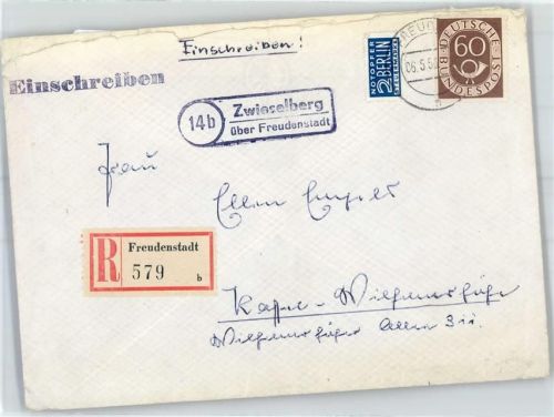 Zwieselberg Landpoststempel Notopfer