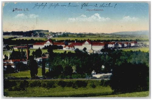 Löbau 1915 Jäger Kaserne