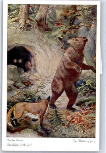 sign. Mühlberg, Georg Brüder Grimm Fuchs Bär