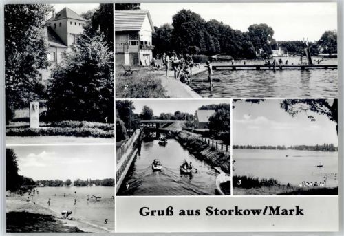 Storkow Schwimmbad Boot See Strand Burg Kanal Ferienzentrum Wolfswinkel
