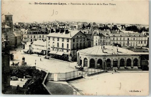 Saint-Germain-en-Laye 1909 Bahnhof Place Thiers