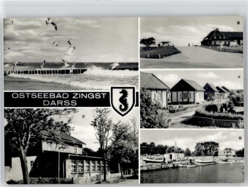 Zingst Wappen Möwen Gaststätte Zum Heidelberger Faß Dünenhaus Wochensiedlung West Hafen
