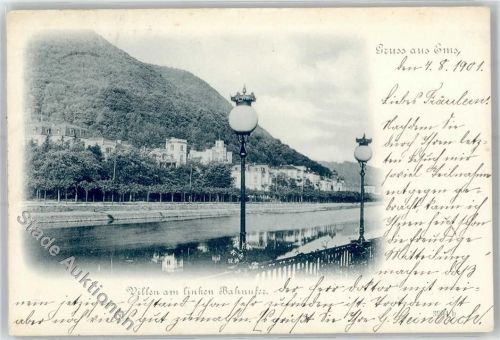 Ems 1901 Villen am linken Bahnufer 1901