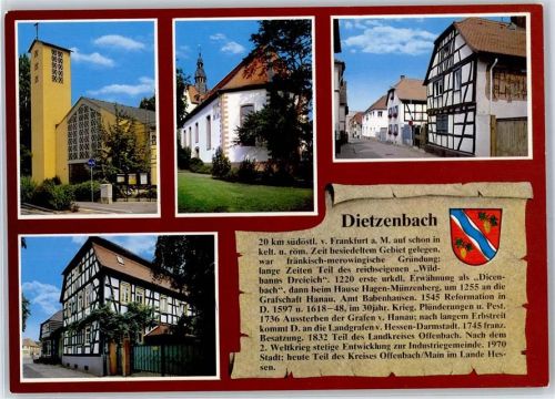 Dietzenbach St Martinskirche Kirche Schäfergasse Altes Fachwerkhaus