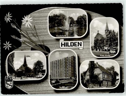 Hilden Kirche Hochhaus Fabricius Haus Gondelteich