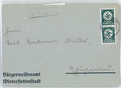 Winterstettenstadt WK II Landpoststempel