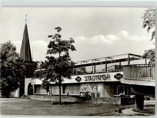 Cottbus Stadtmauerensemble mit Cafe am Stadttor
