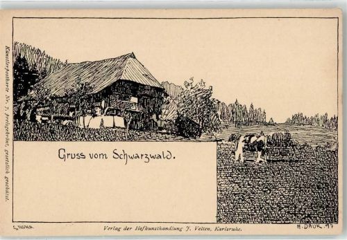 Schwarzwaldhaus Daur, H. Künstlerkarte