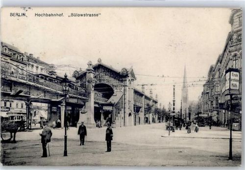 Schöneberg 1910 Bahnhof Bülowstraße diverse Handlungen