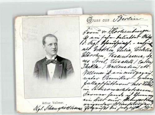 Vollmer, Arthur Filmschauspieler 1899