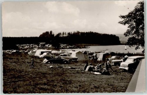 Rehe VW Käfer Campingplatz Krombachstausee