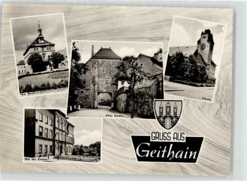 Geithain Markt Stadttor Schule Rat des Kreises