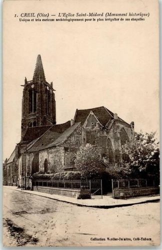 Creil 1936 Kirche Saint-Medard