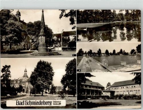 Bad Schmiedeberg Rathaus Kurhaus Schwanenteich Schwimmbad Eisenmoorbad