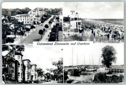 Zinnowitz Ostseebad Usedom Karl-Marx-Straße Strandpromenade Am Achterwasser