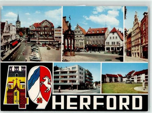 Herford Markt Brunnen Wohnsiedlung