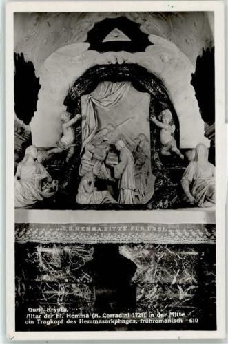 Gurk Altar heilige Hemma Tragkopf Hemmassarkophag Krypta AKU1