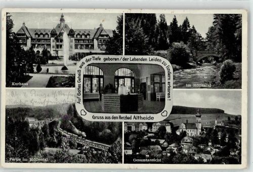 Bad Altheide 1939 Kirche Höllental Hotel